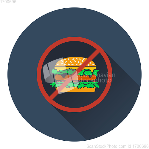 Image of Icon of Prohibited hamburger