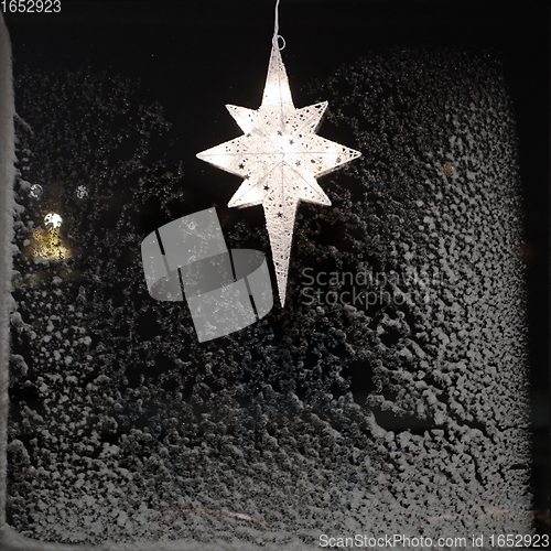 Image of Star for lightning in the window and decoration during the winter time