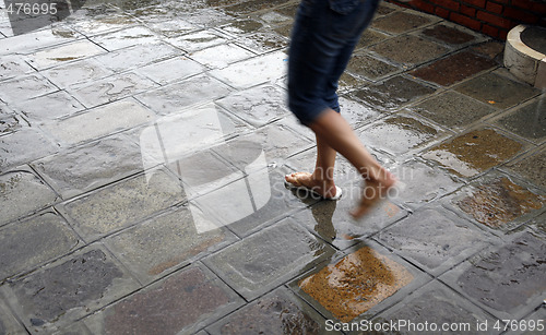 Image of Walking in the rain