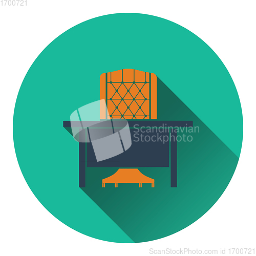 Image of Icon of Table and armchair