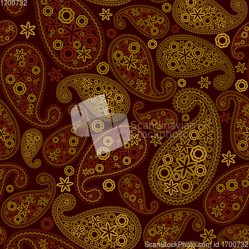 Image of Seamless Paisley Pattern