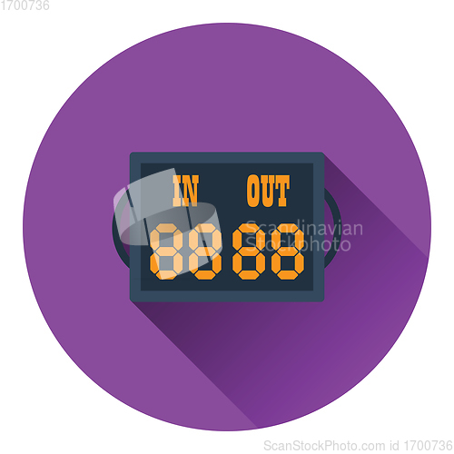 Image of Icon of football referee scoreboard