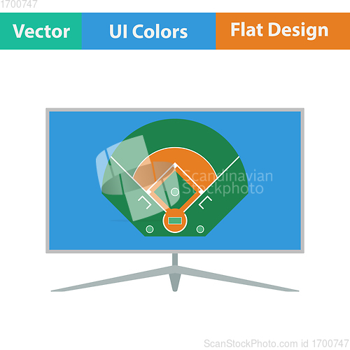 Image of Baseball tv translation icon