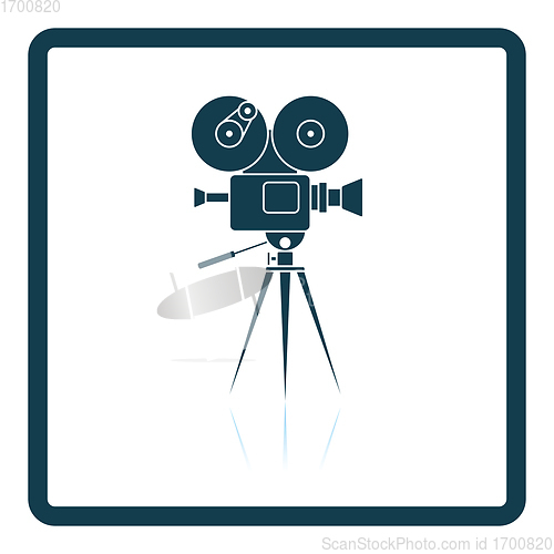 Image of Retro cinema camera icon
