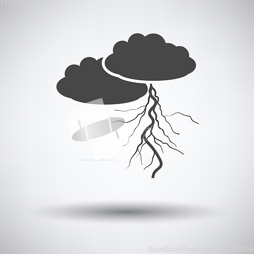 Image of Clouds and lightning icon