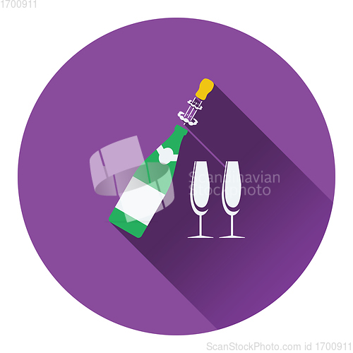 Image of Party champagne and glass icon