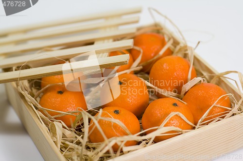 Image of tangerines with straw