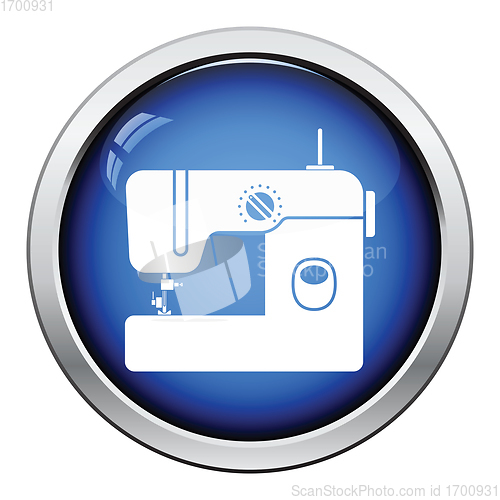 Image of Modern sewing machine icon