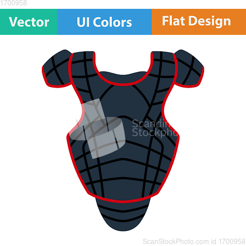 Image of Baseball chest protector icon