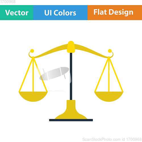 Image of Flat design icon of Scale