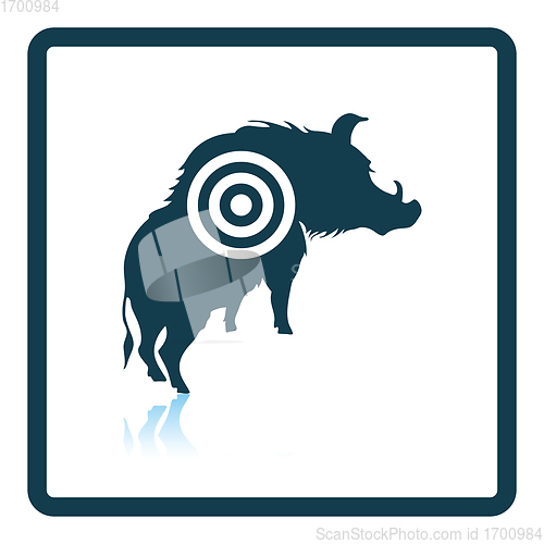 Image of Boar silhouette with target icon