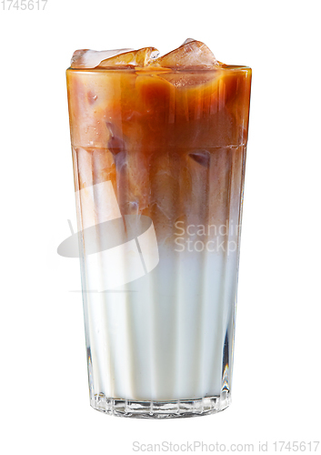 Image of iced coffee with milk