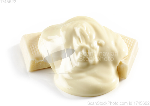 Image of melted white chocolate