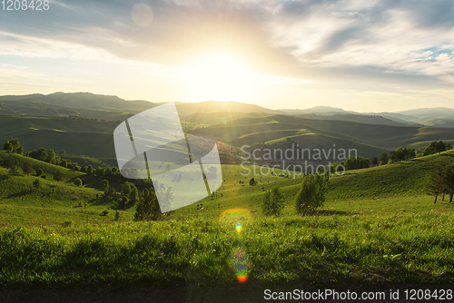 Image of Beauty dawn in the mountains