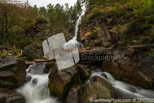 Image of Waterfall in Altai Mountains