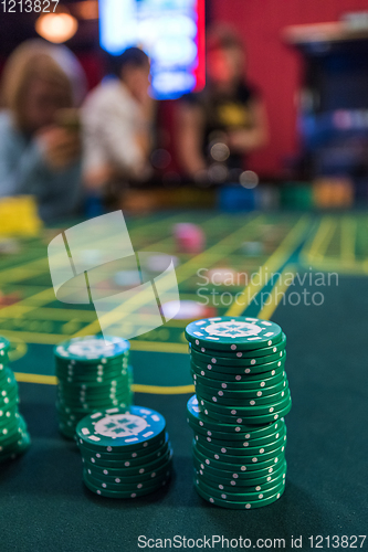 Image of Casino, gambling and entertainment concept