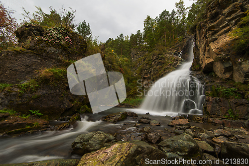 Image of Waterfall in Altai Mountains