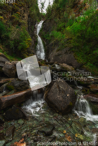 Image of Waterfall in Altai Mountains