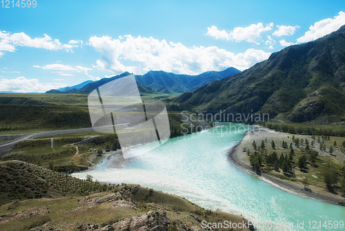 Image of The confluence of two rivers