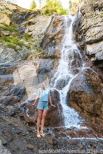 Image of Waterfall in Altai Mountains