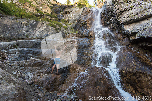 Image of Waterfall in Altai Mountains