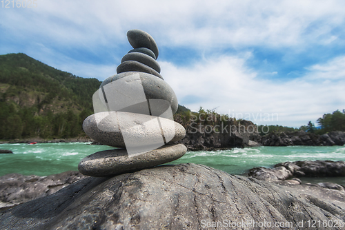 Image of Katun river, in the Altai mountains