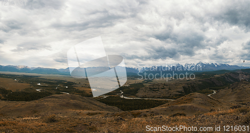 Image of Kurai steppe and North-Chui ridge