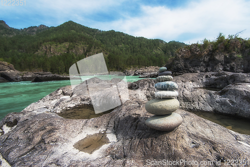 Image of Katun river, in the Altai mountains