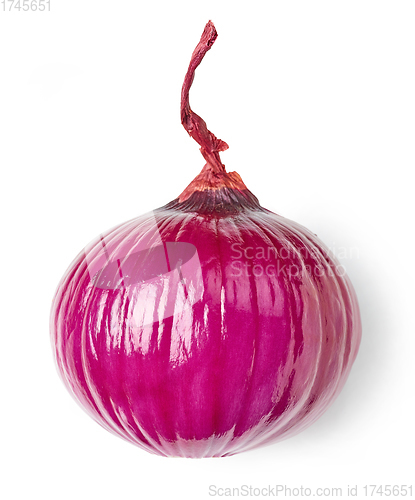 Image of fresh peeled red onion