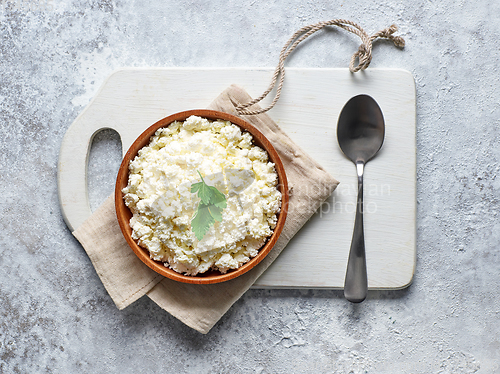 Image of bowl of fresh cottage cheese