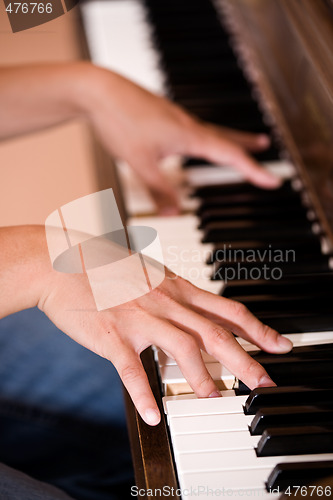 Image of Playing piano