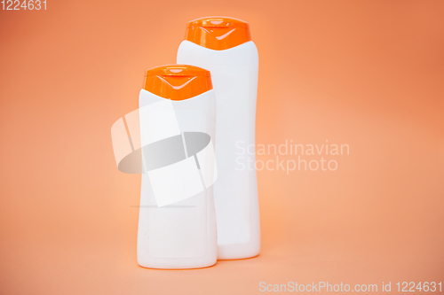 Image of Different cosmetic bottles of cream