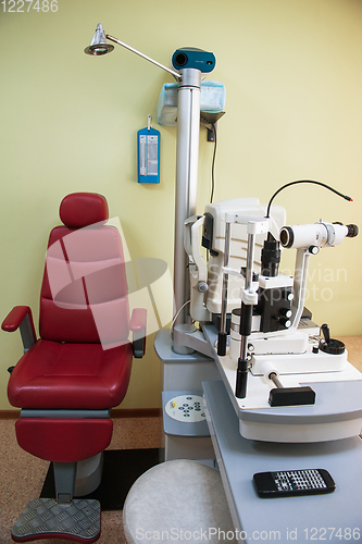 Image of ophthalmology room in clinic