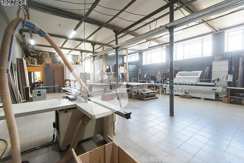 Image of Production department at a furniture factory