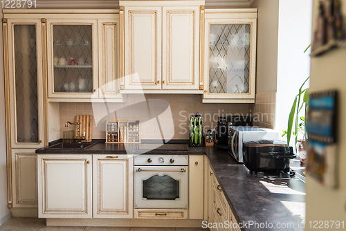 Image of New modern kitchen interior