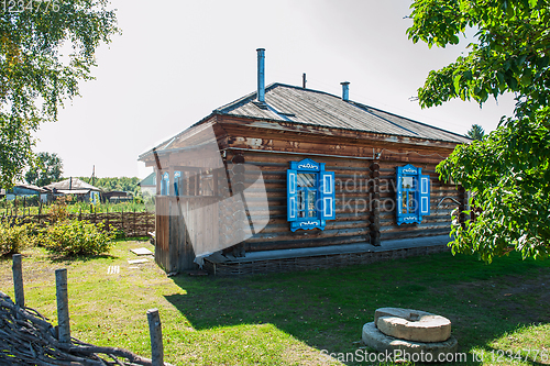 Image of House of Vasily Shukshin in Srostki village. Altaiskiy Krai. Western Siberia. Russia