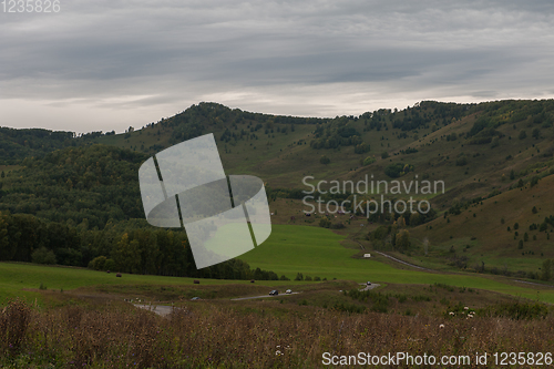 Image of Altai mountains road