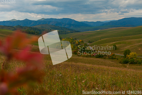 Image of Altai mountains road