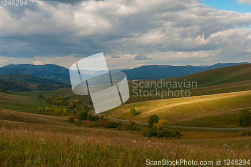 Image of Altai mountains road