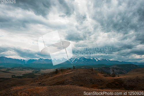 Image of Kurai steppe and North-Chui ridge