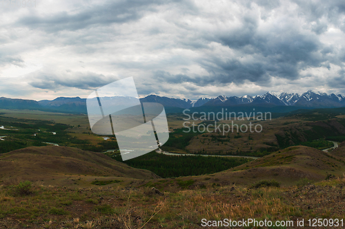 Image of Kurai steppe and North-Chui ridge