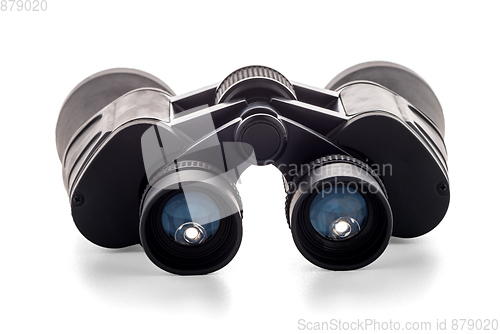 Image of Black binoculars isolated