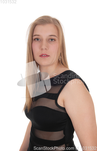 Image of Portrait of beautiful blond woman