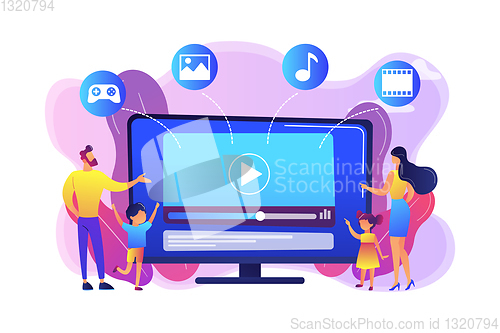 Image of concept vector illustration.