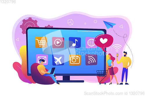 Image of concept vector illustration.