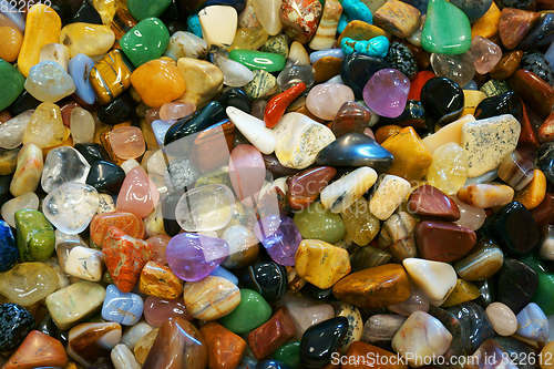 Image of color gems mineral collection 