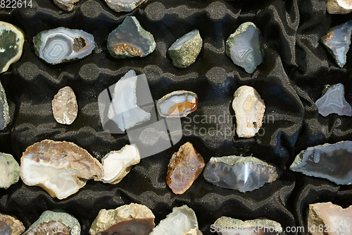 Image of color agate collection