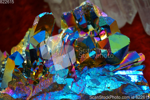Image of rainbow crystal texture
