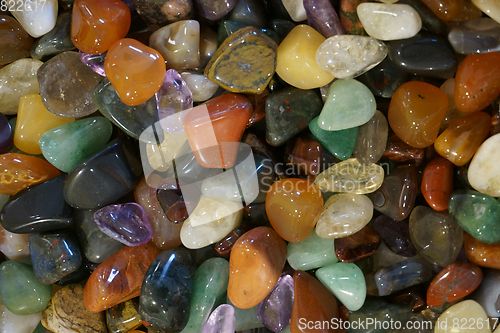 Image of color gems mineral collection 