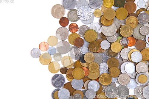 Image of old world coins texture